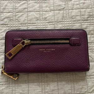 Marc Jacobs plum colored wallet